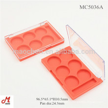 MC5036A Прямоугольные 6 лунок пластиковый держатель тени для век держатель оптом